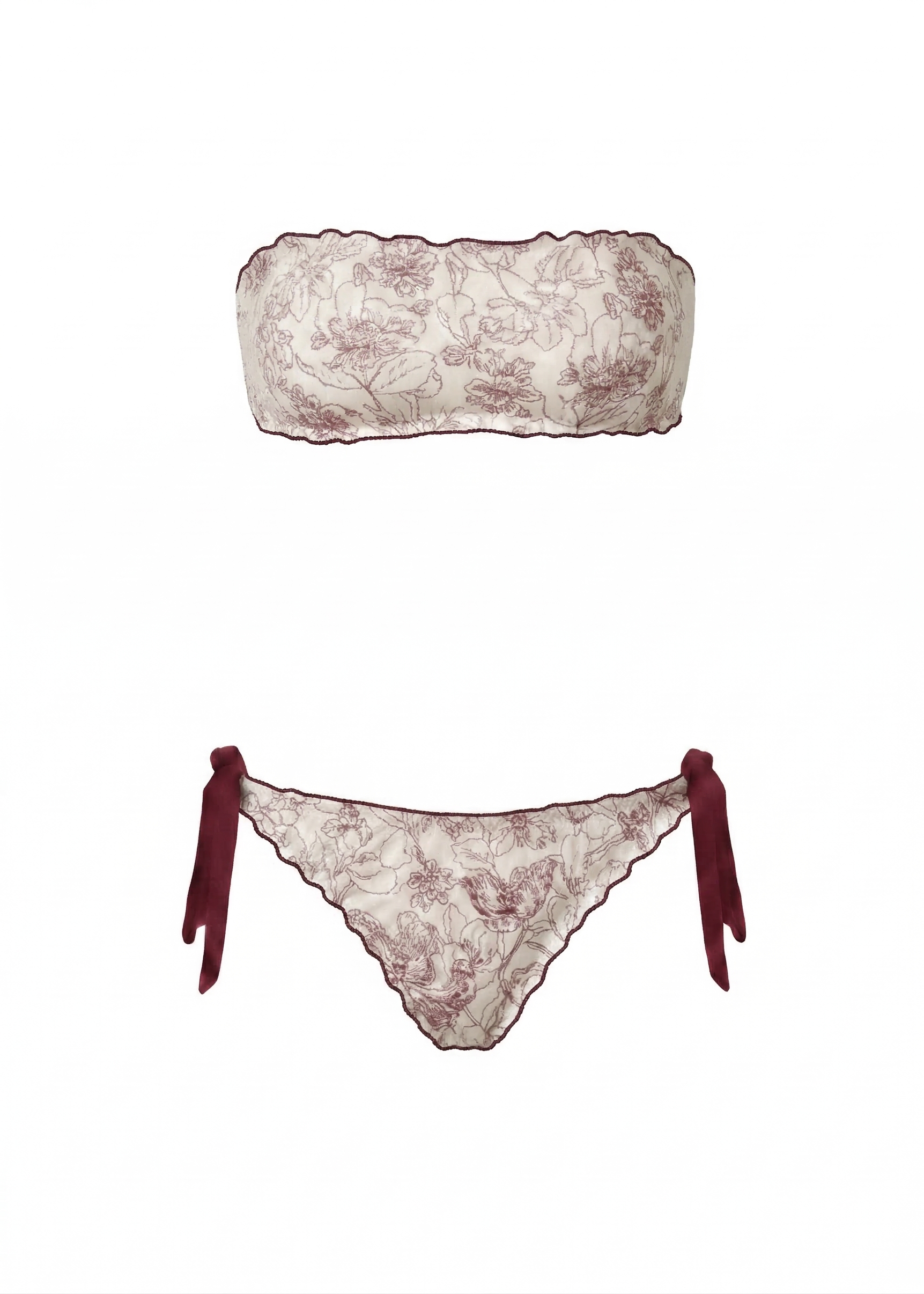 Bikini Bandeau Seersucker