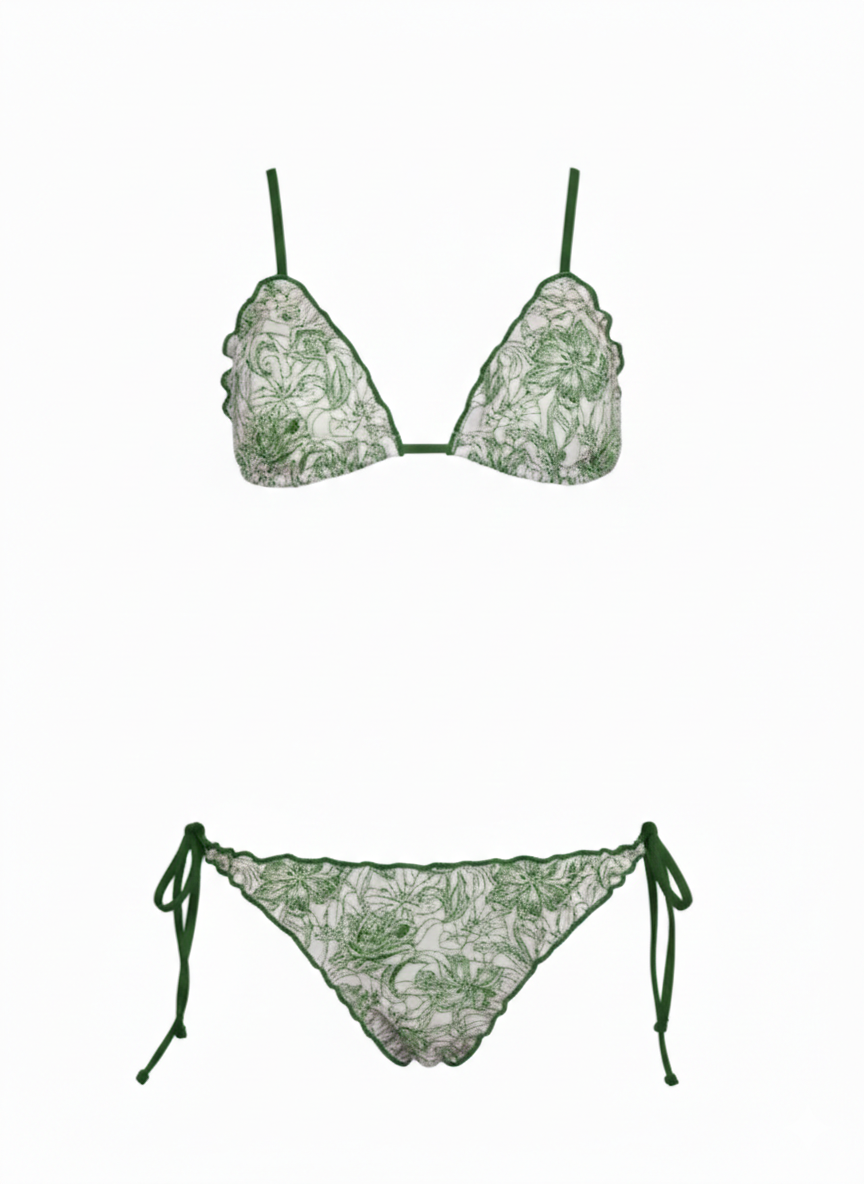 Bikini Frunces Seersucker