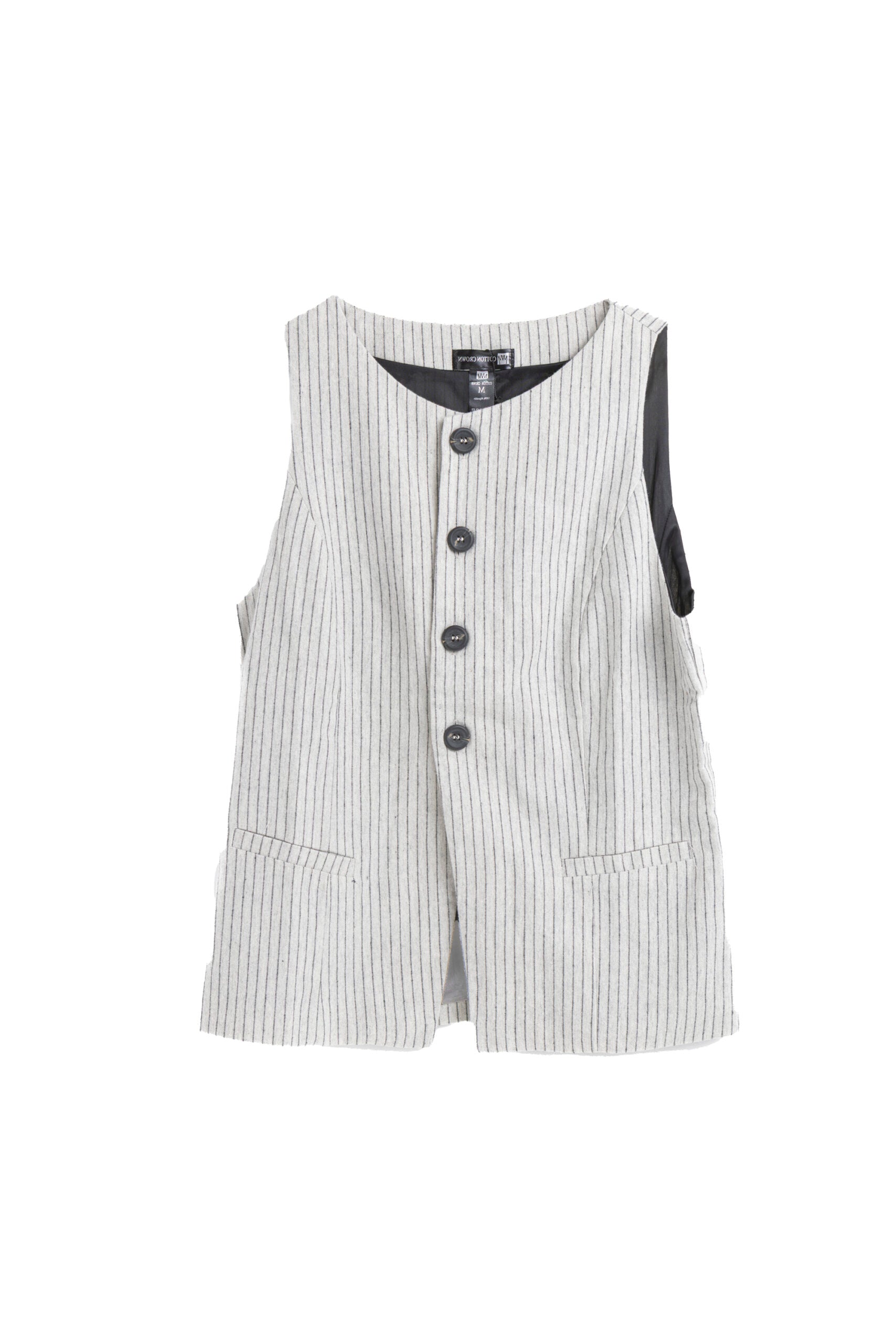 CHALECO BLANCO RAYAS copia