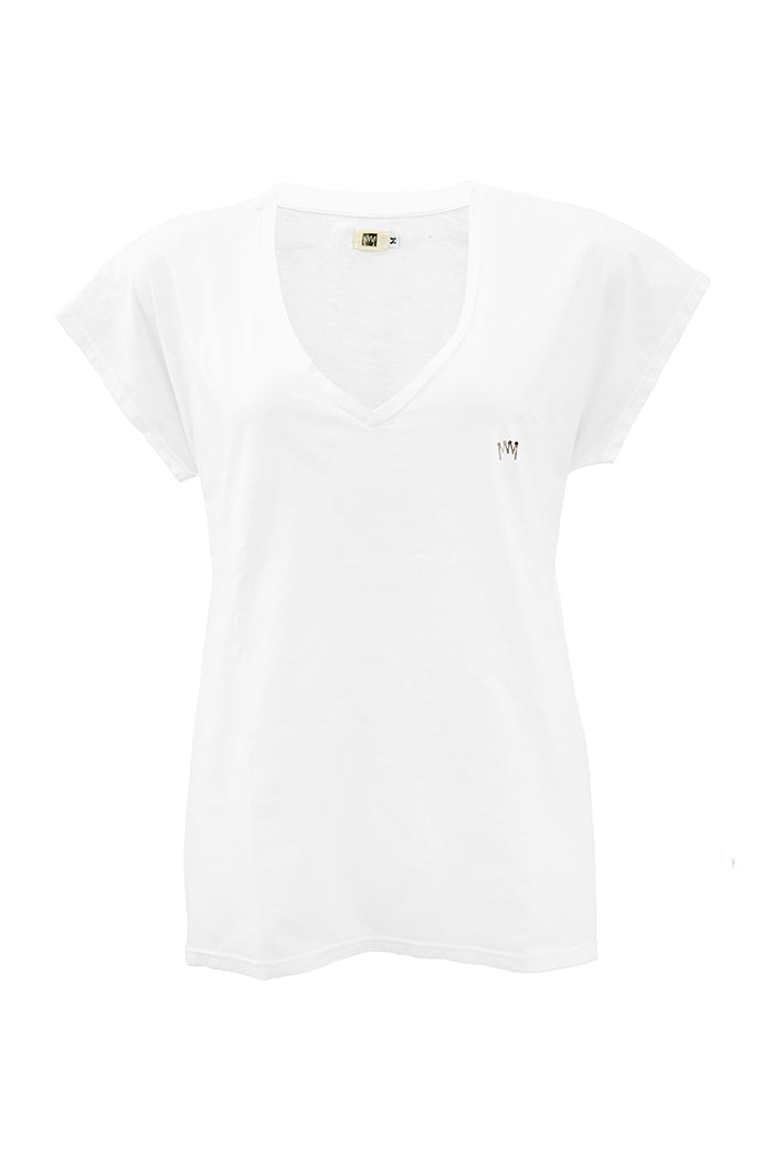 Camiseta-corona-brillo-blanca