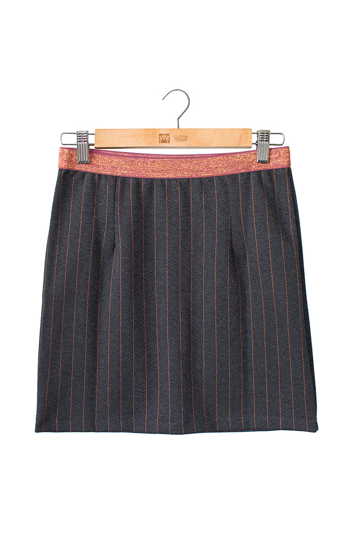 Falda-Glitter-Gris-Naranja