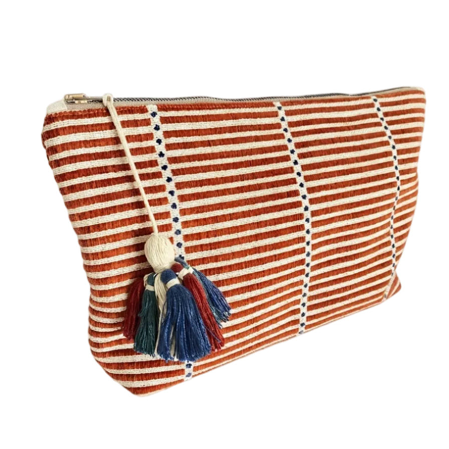 Bolso Sobre Raya Granate
