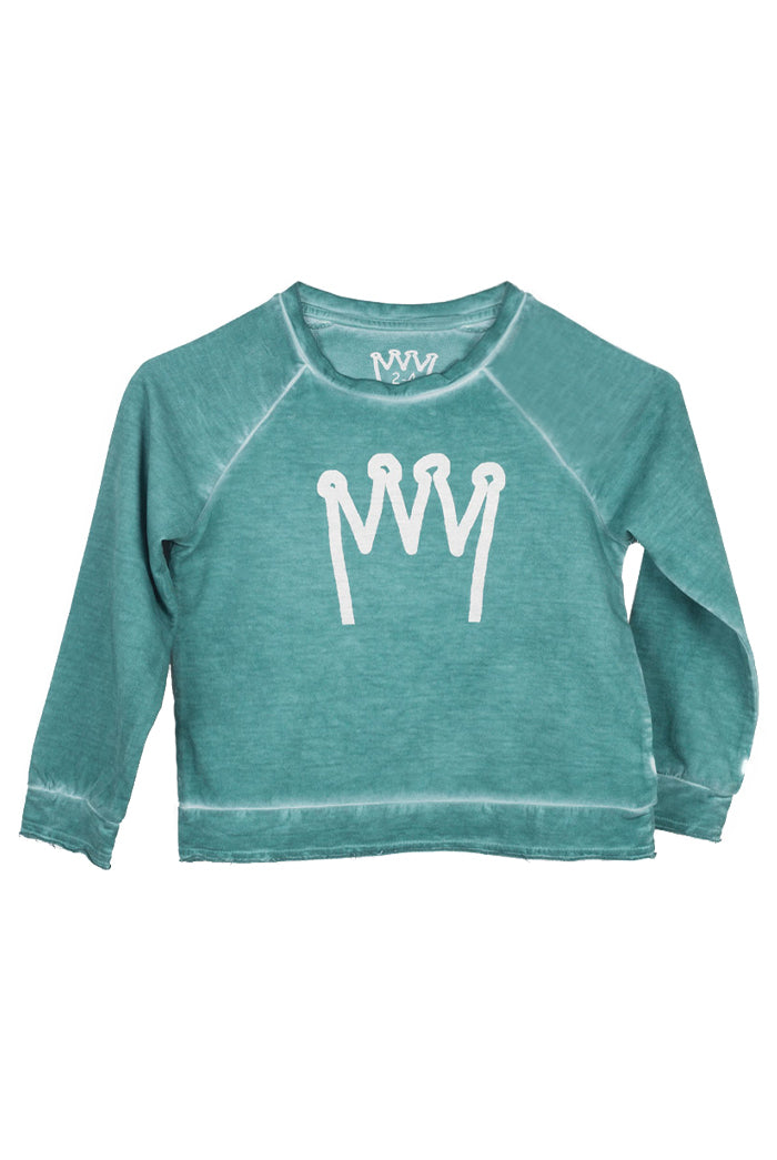 Sudadera-kids-corona-verde