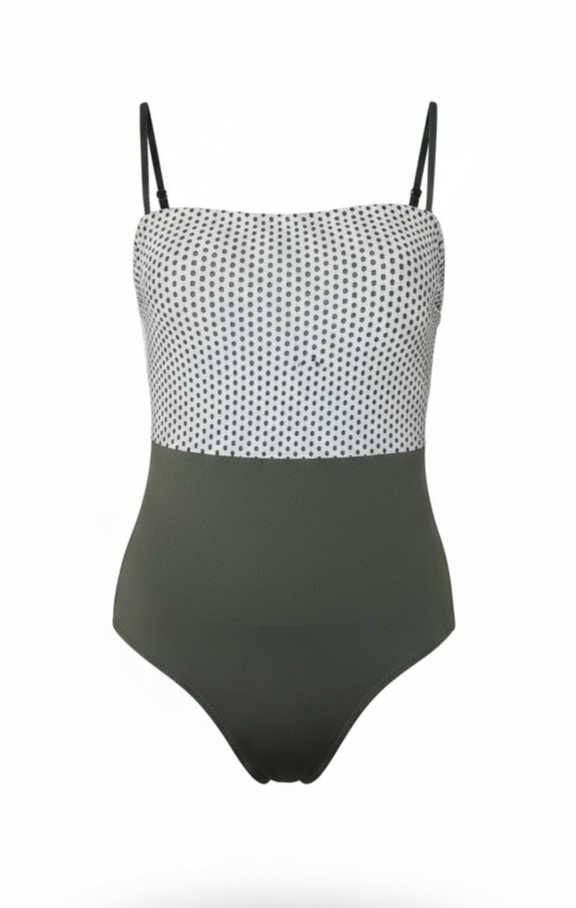 Traje de Baño Bandeau Bicolor