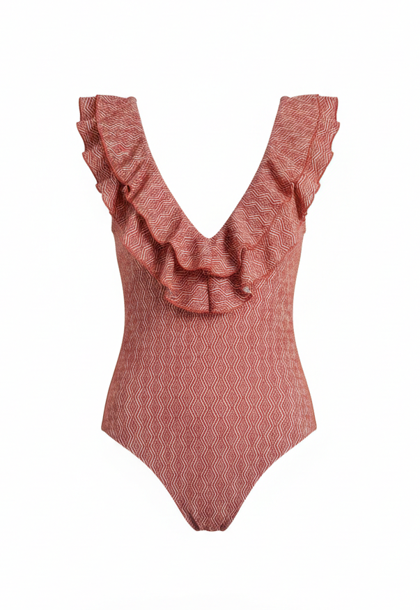 Traje de Baño Volantes Tapiz