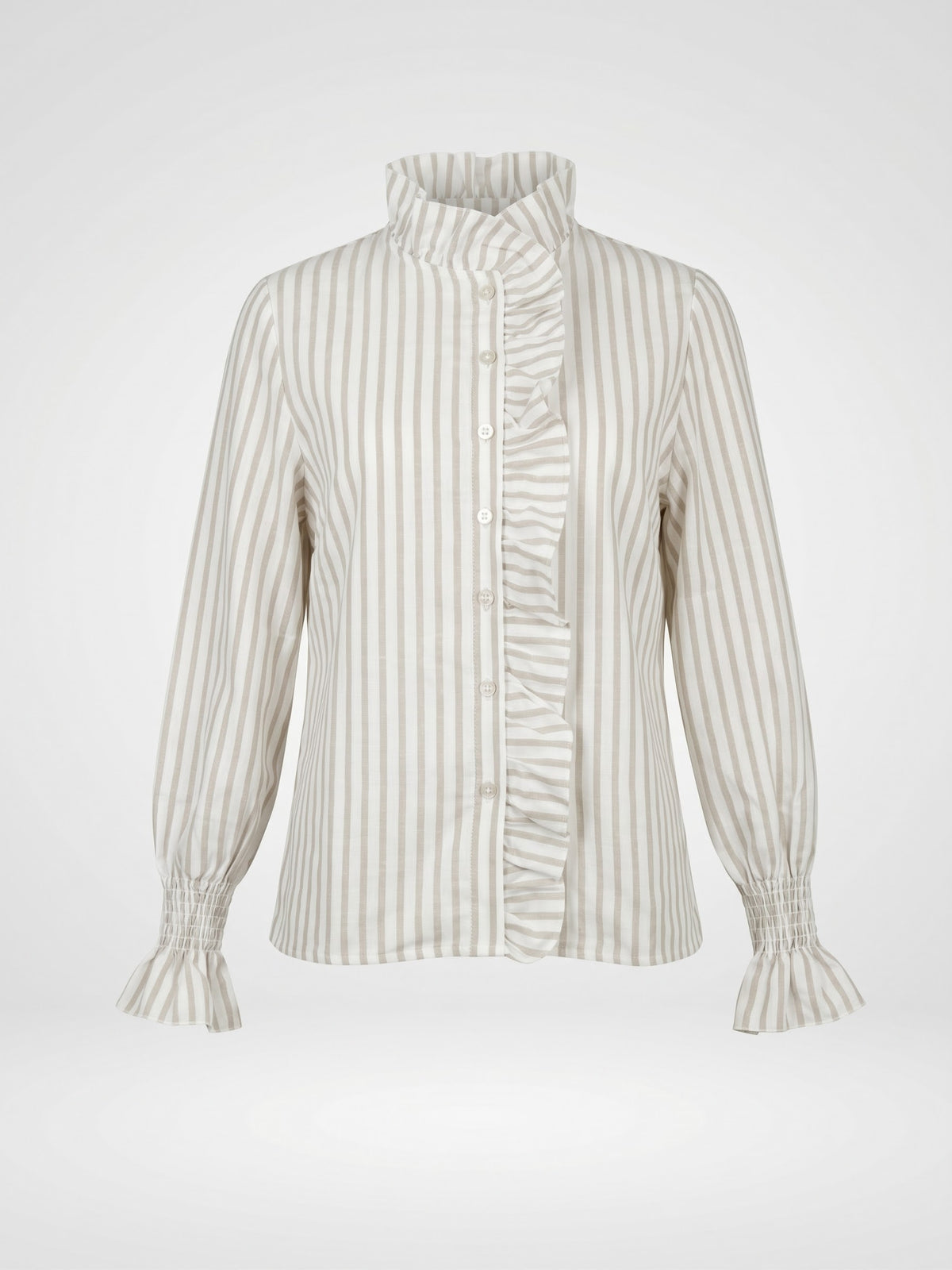 Camisa Volante Raya Verde