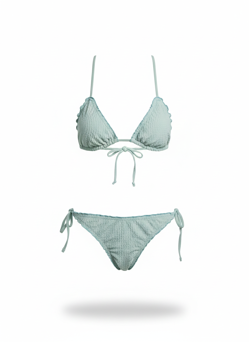 Bikini Frunces Seersucker