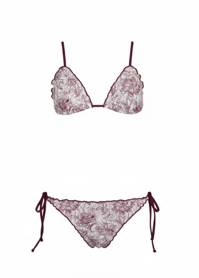 Bikini Frunces Seersucker