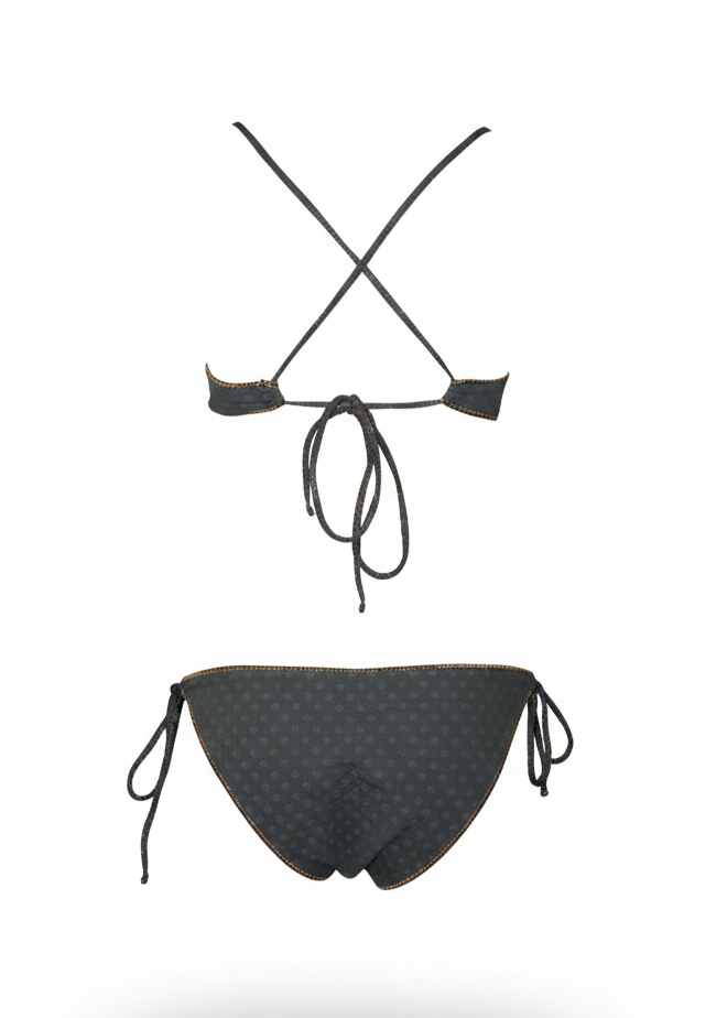 Bikini Top "V" Rombos Algae