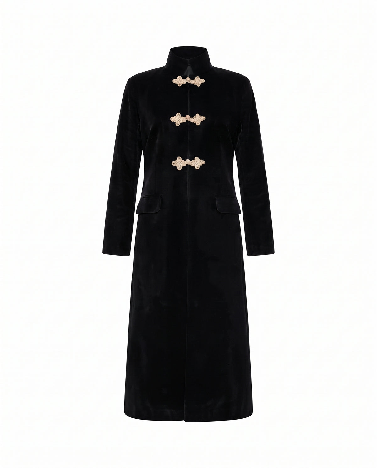Abrigo Balmoral Velvet Negro