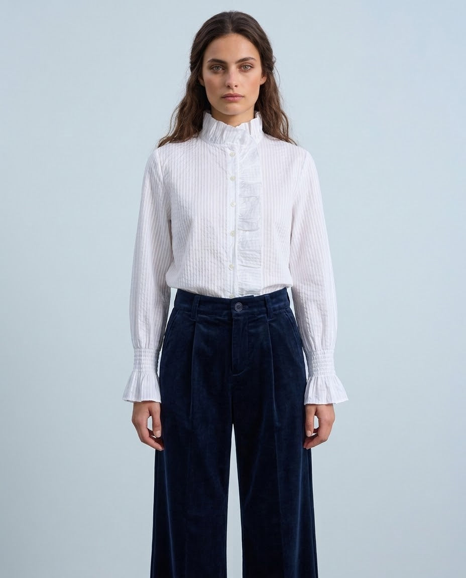 Pantalón Pinzas Velvet Marino