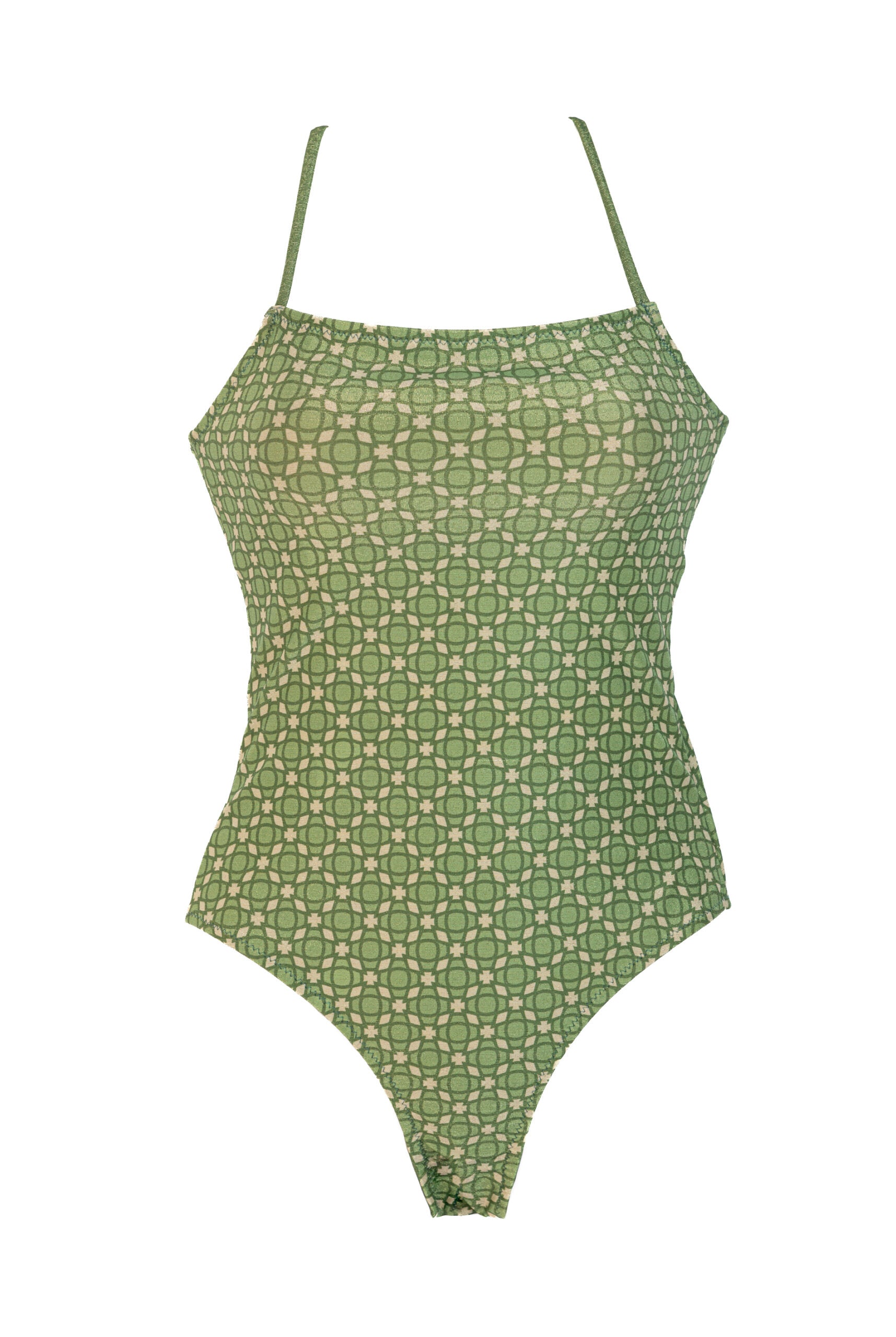 PRINT LUREX ENTERO VERDE