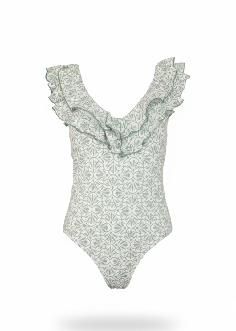 Traje de Baño Volantes Tapiz