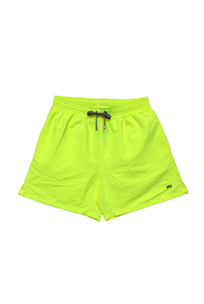 Traje-de-baño-corto-amarillo-hombre