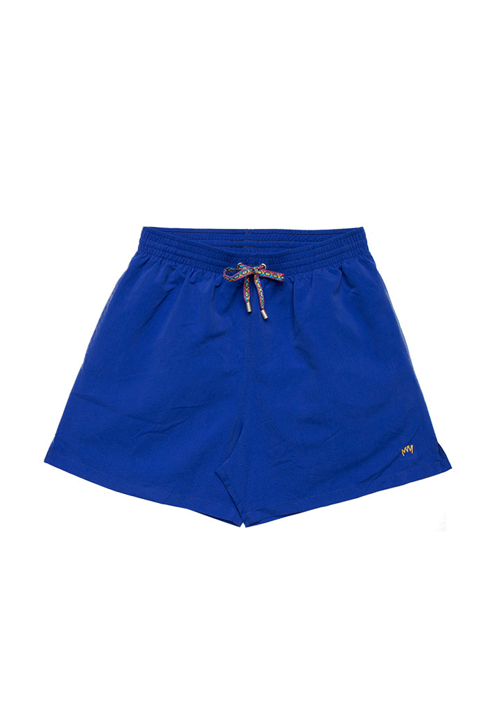 Traje-de-baño-corto-azul-hombre