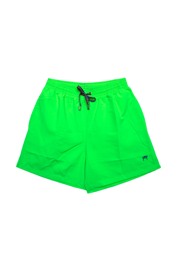 Traje-de-baño-corto-verde-hombre